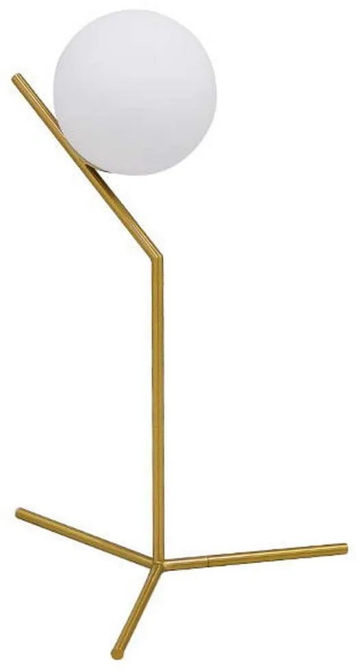 Φωτιστικό Επιτραπέζιο Elfis 01551 1xE27 Φ15cm White-Gold GloboStar