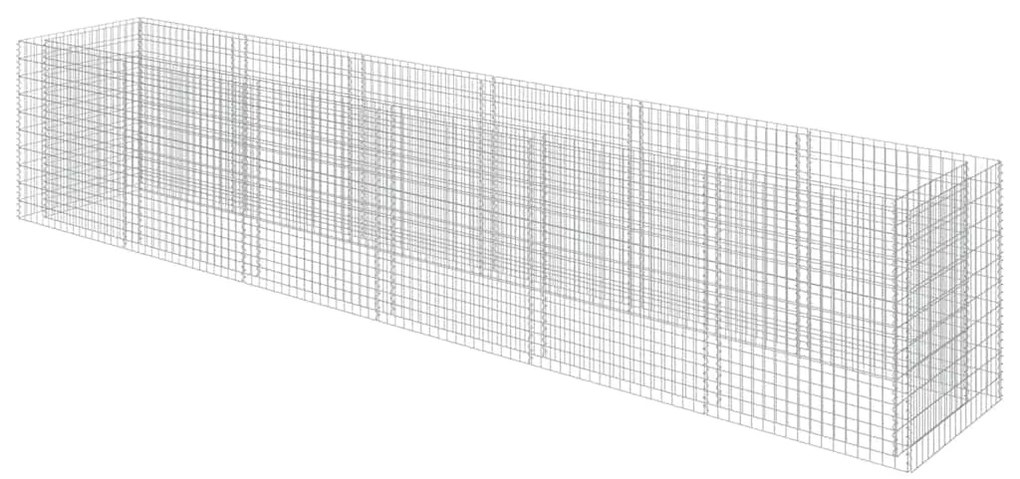 vidaXL Συρματοκιβώτιο-Γλάστρα Υπερυψωμένη 540x90x100 εκ. Γαλβ. Χάλυβας