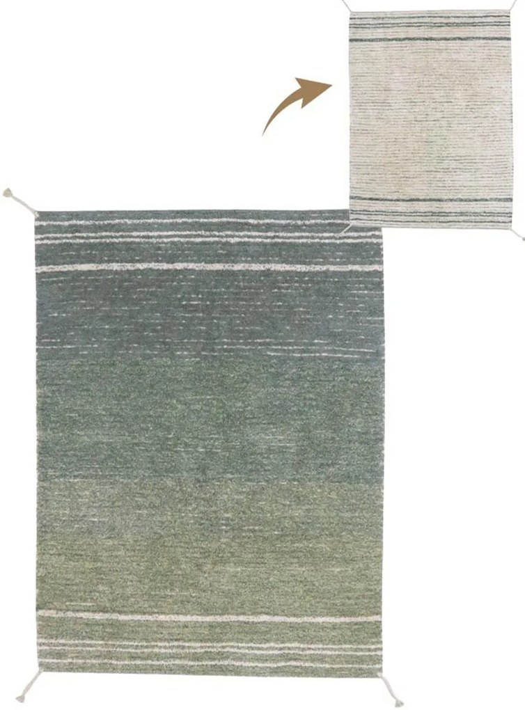 Χαλί Διπλής Όψης Twin Vintage Blue Lorena Canals 80X140cm