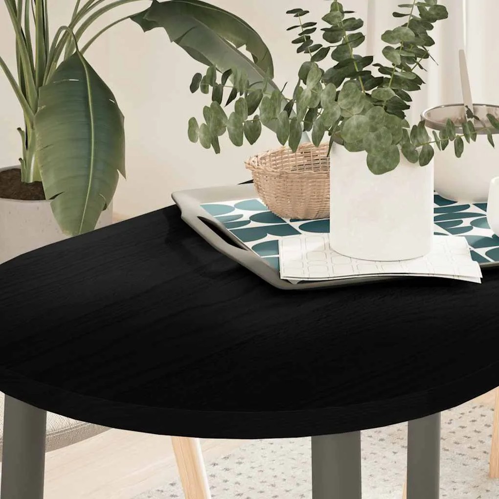 vidaXL Επιτραπέζια επιφάνεια Σκούρο Καφέ 100x50x2 εκ. Ξύλο Δρυός Οβάλ