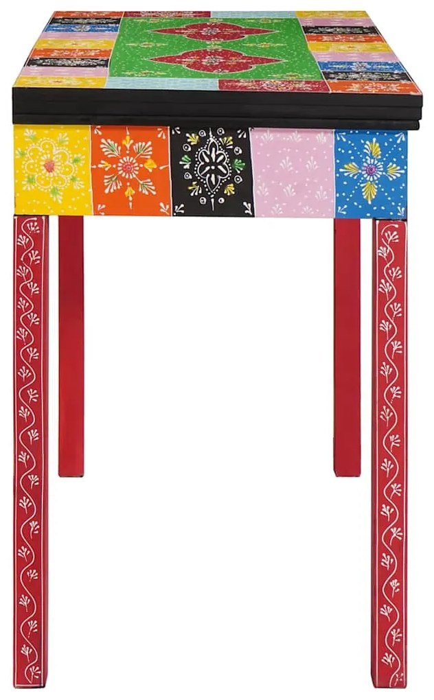 vidaXL Γραφείο με συρτάρι Καφέ 100 x 50 x 75 cm Μασίφ ξύλο μάνγκο