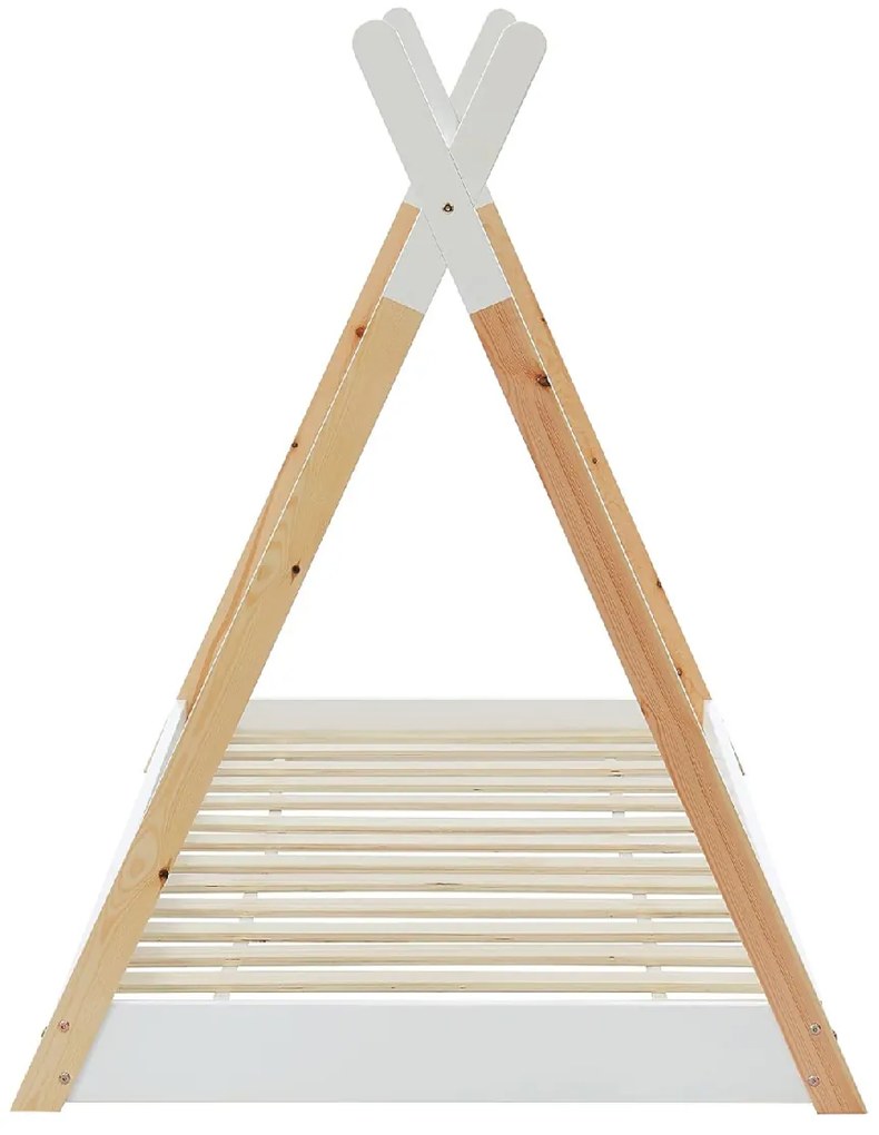 ΚΡΕΒΑΤΙ ΠΑΙΔΙΚΟ MUNK HM699.03 τ.MONTESSORI ΞΥΛΟ ΠΕΥΚΟΥ ΦΥΣΙΚΟ-ΛΕΥΚΟ- 190x90εκ
