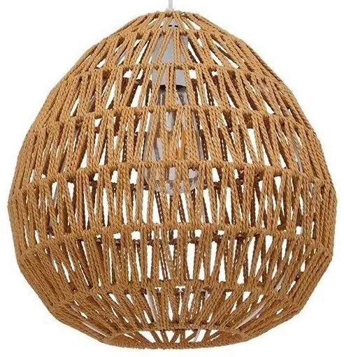 Κρεμαστό Φωτιστικό Οροφής Σχοινί JIMMY 00911 Globostar-911-Μπεζ 00911