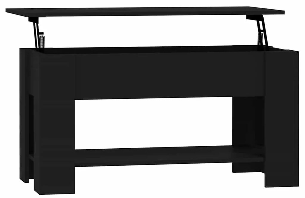 vidaXL Τραπεζάκι Σαλονιού Μαύρο 102x49x42 εκ. από Επεξεργασμένο Ξύλο