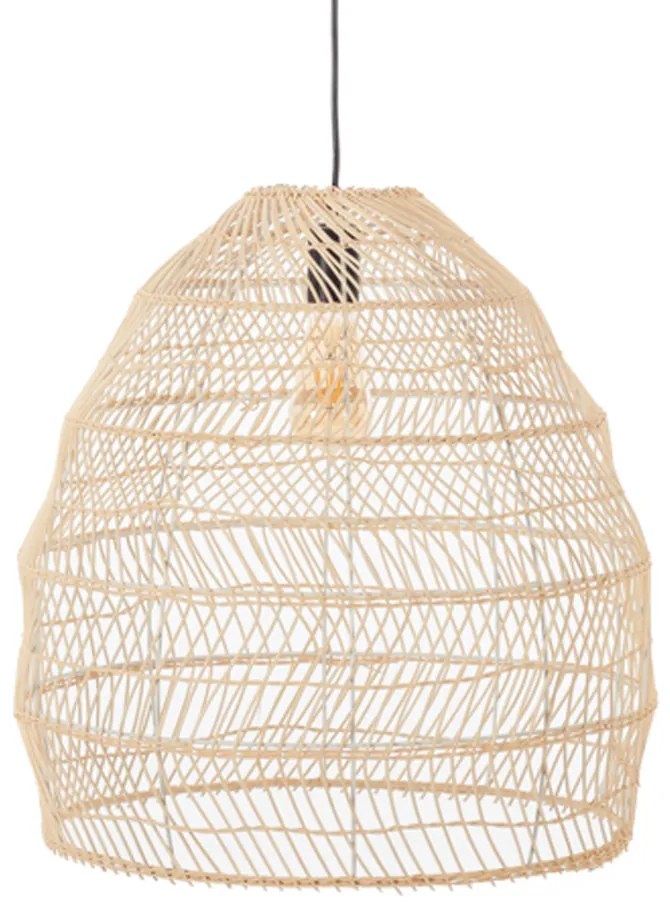 Artekko Bamboo Φωτιστικό Οροφής Μονόφωτο (Ε27) Φυσική Απόχρωση (50x50x50)cm - 023-3362