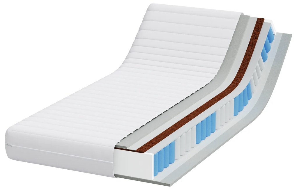 vidaXL Στρώμα Λευκό 90 x 200 cm Πολυεστέρας
