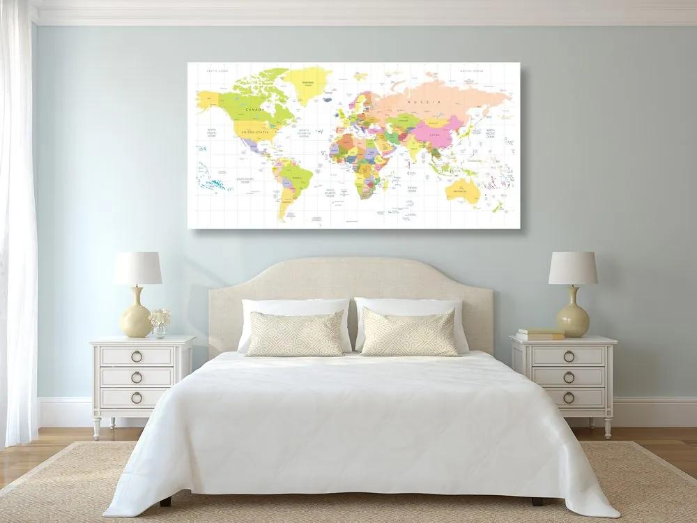 Εικόνα σε χάρτη από φελλό σε λευκό φόντο - 100x50  wooden