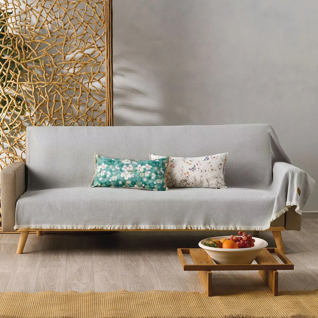 Ριχτάρι Τριθέσιου Καναπέ (180x280) Kentia Loft Baron 12 Light Grey
