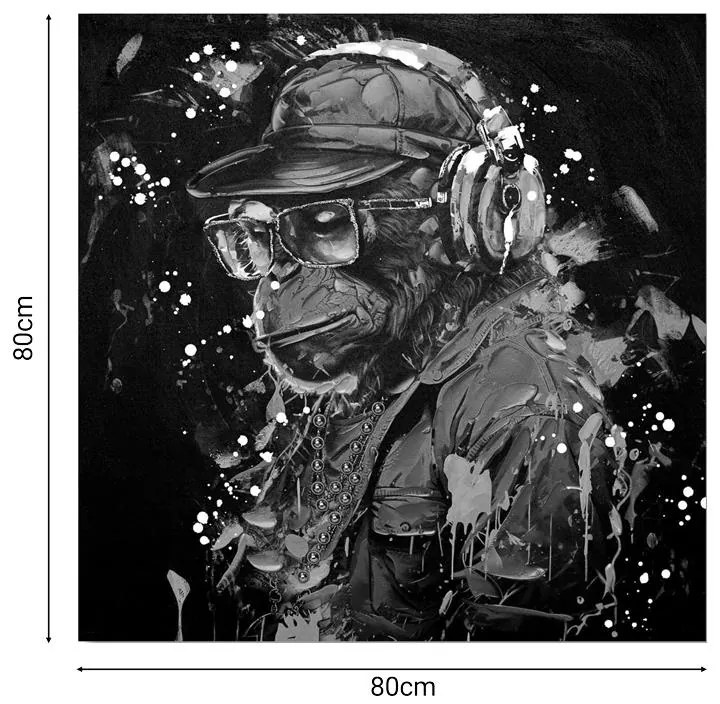 Πίνακας σε καμβά Monkey Inart 80x3x80εκ 80x3x80 εκ.