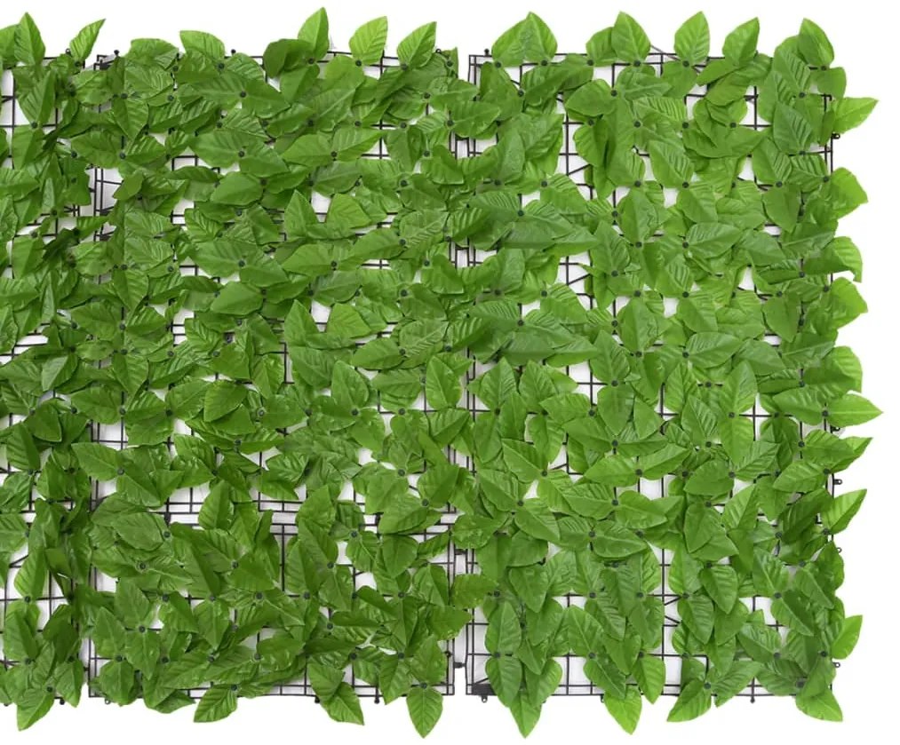 vidaXL Διαχωριστικό Βεράντας με Πράσινα Φύλλα 400 x 100 εκ.