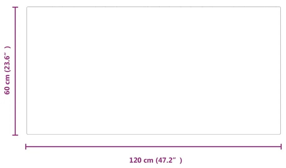 Πλάκα Τζακιού Ορθογώνια 120 x 60 εκ. Γυάλινη