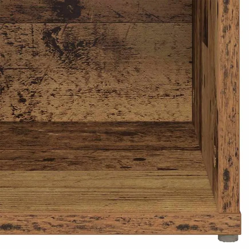 vidaXL Σετ επίπλου τηλεόρασης 2 pcs Παλαιό ξύλο 107 x 35 x 37 cm
