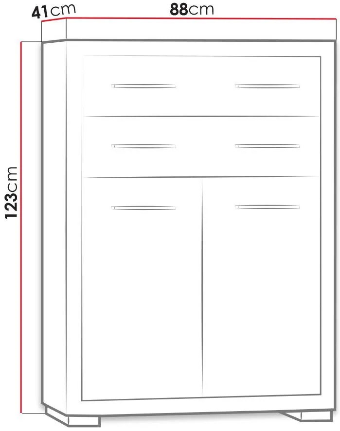 Ντουλάπι Vegas 2D2S-Karudi