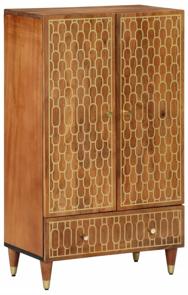 vidaXL Ντουλάπι 60 x 33 x 100 εκ. από Μασίφ Ξύλο Μάνγκο