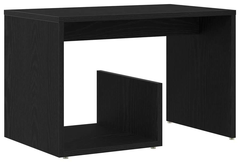 vidaXL Τραπέζι Σαλονιού Μαύρο Δρύς 59x36x38 εκ. Επεξεργασμένο ξύλο