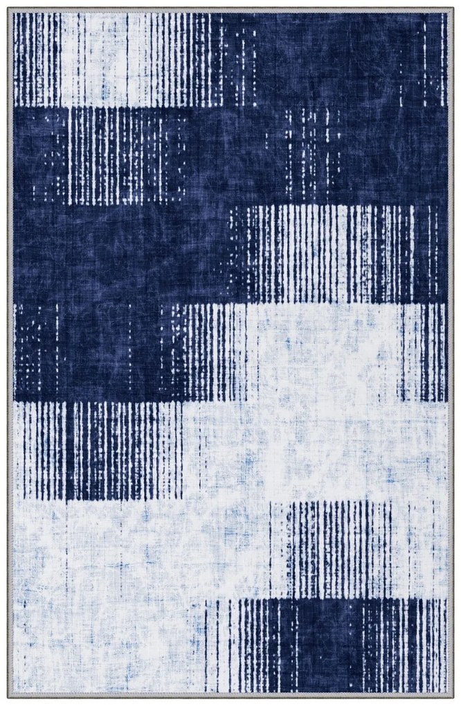 Χαλί Hmnt196 571HFT2484 Blue-White Conceptum Hypnose 160X230cm