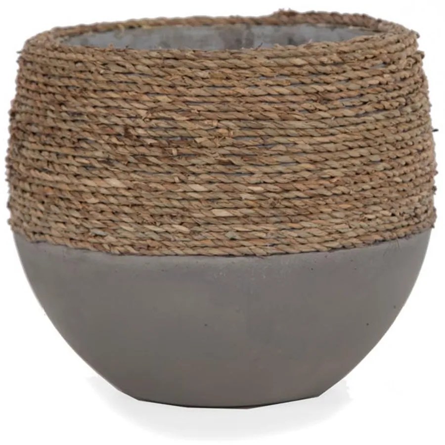 Γλάστρα Concrete M 0830037 26x26x22cm Grey-Natural Soulworks Τσιμέντο
