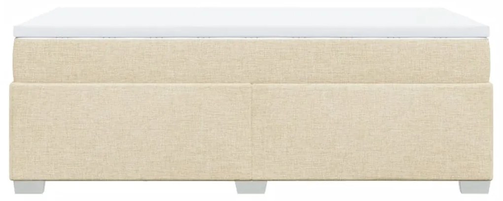 ΚΡΕΒΑΤΙ BOXSPRING ΜΕ ΣΤΡΩΜΑ ΚΡΕΜ 90X200 ΕΚ.ΥΦΑΣΜΑΤΙΝΟ 3285107