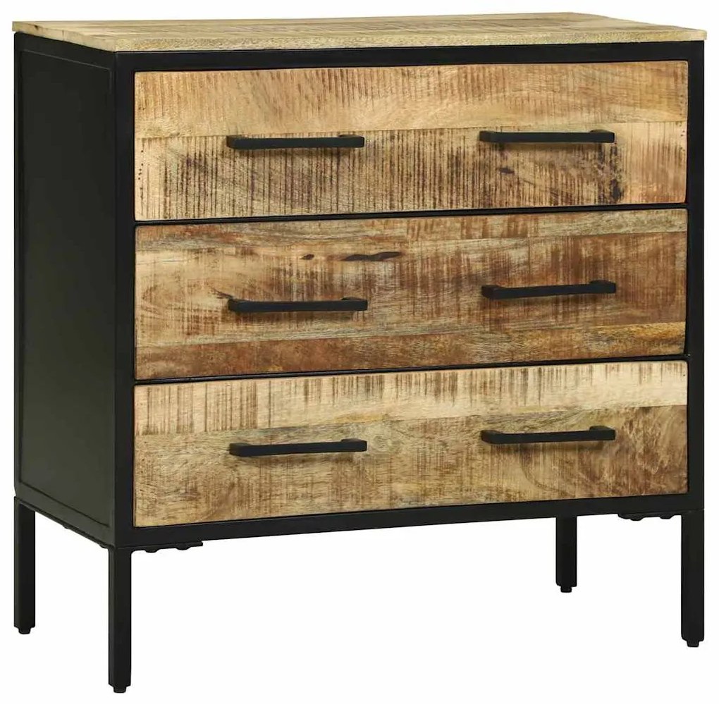 vidaXL Πλάι Καφέ 70 x 35 x 70 εκ. Μασίφ ξύλο μάνγκο