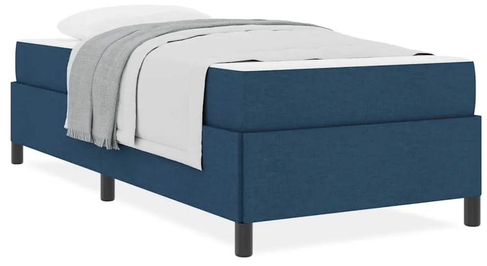 vidaXL Κρεβάτι με ελατήρια Μπλε και Μαύρο 100 x 200 cm