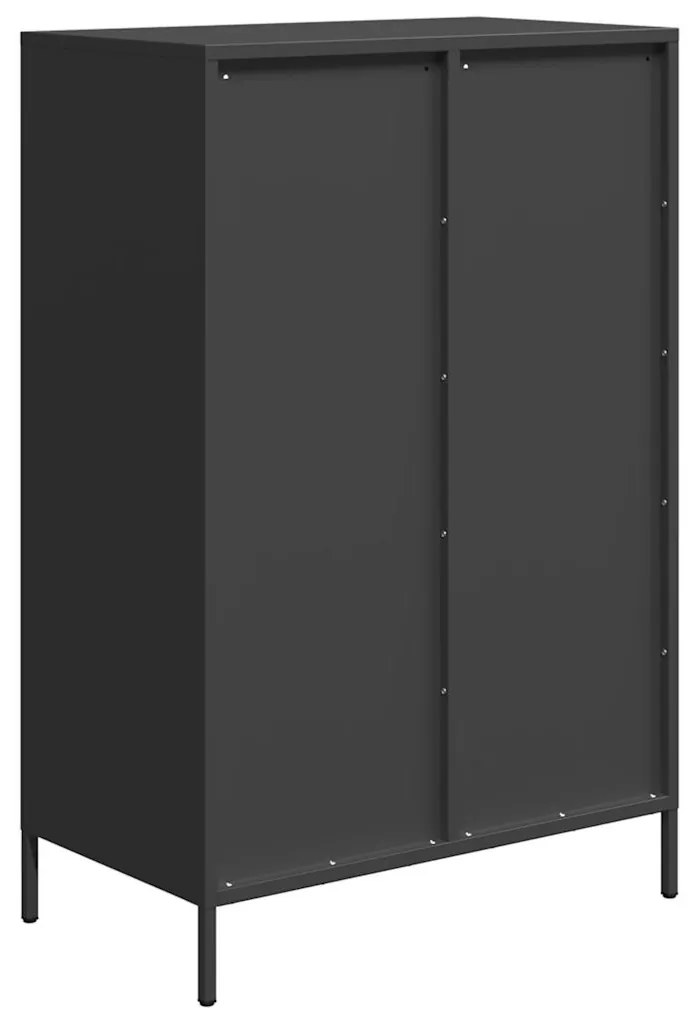 vidaXL Ντουλάπι Μαύρο 68 x 39 x 101,5 εκ. από Χάλυβα