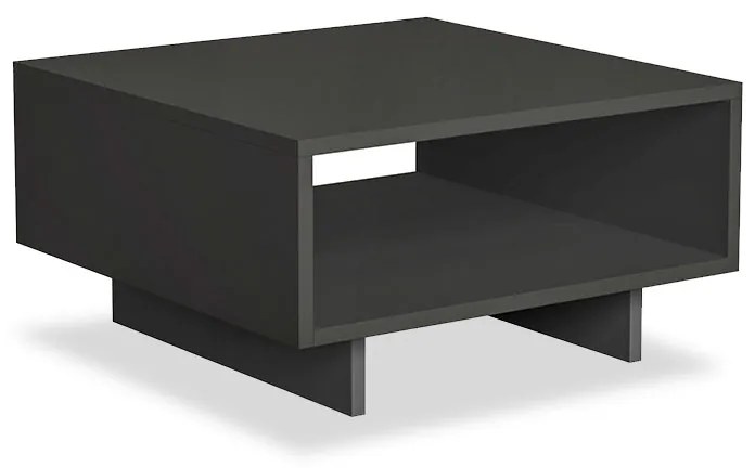 Τραπέζι σαλονιού Hola pakoworld ανθρακί 60x60x32εκ - 119-000727 - 119-000727