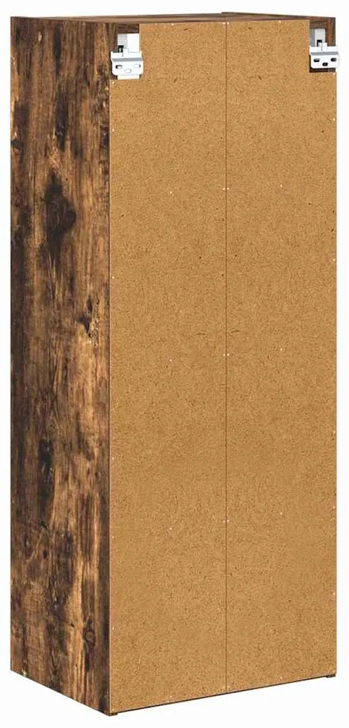 vidaXL Κρεμαστό ντουλάπι Καπνιστό Δρύς 40 x 29,5 x 100 εκ.