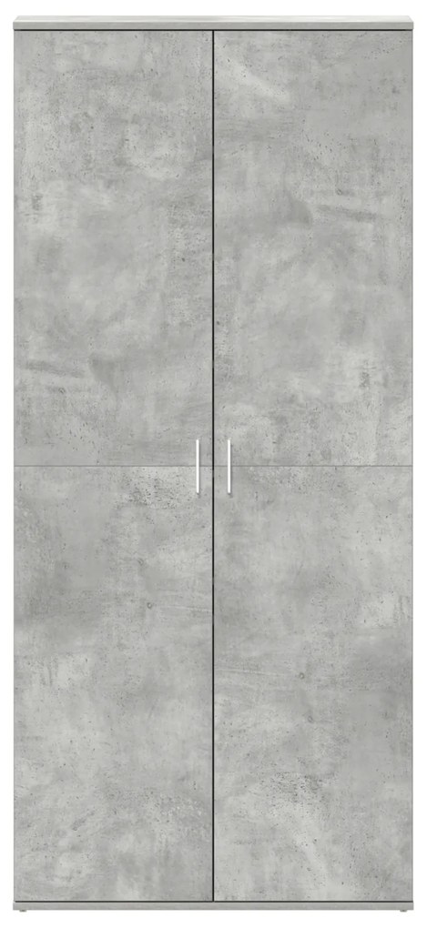 vidaXL Ντουλάπι Παπουτσιών Γκρι 80x39x180 εκ. Οικονομικό ξύλο