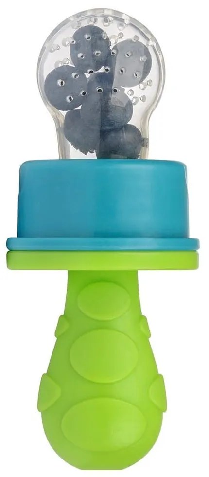 Θηλή Αυτοταΐσματος Φρούτων Fruit Nibbler 843U 8+ Μηνών Green-Blue Primamma Σιλικόνη,Πλαστικό