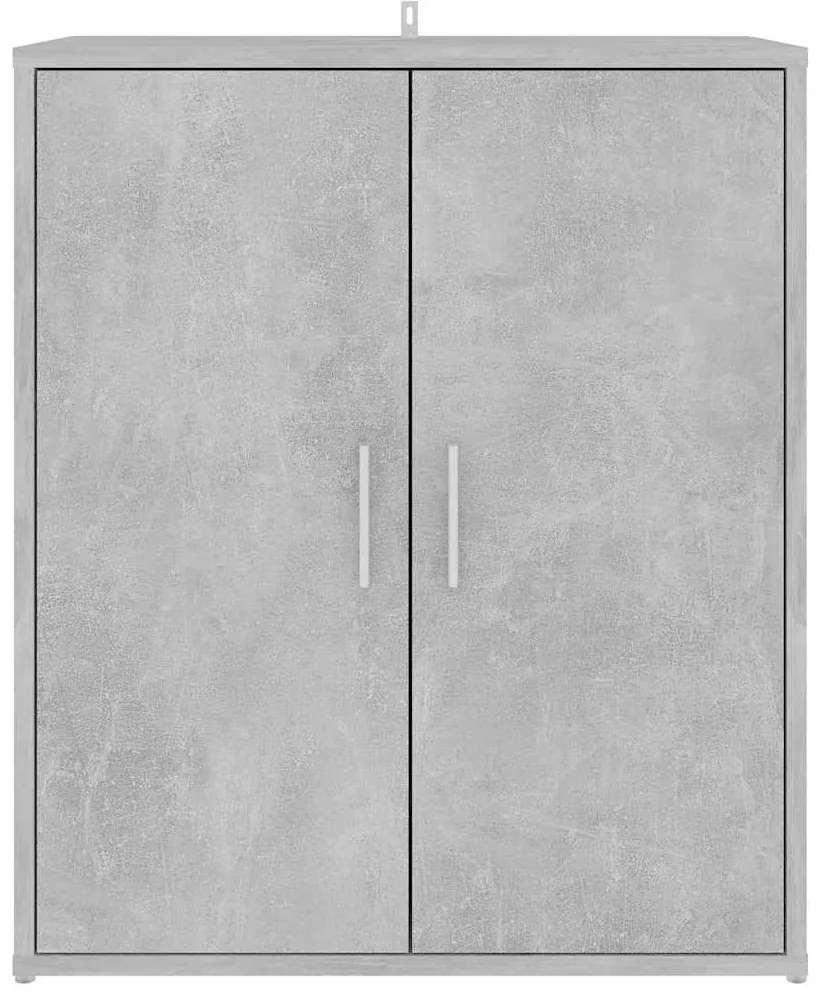 vidaXL Παπουτσοθήκη Γκρι Σκυροδέματος 60 x 35 x 70 εκ. από Επεξ. Ξύλο