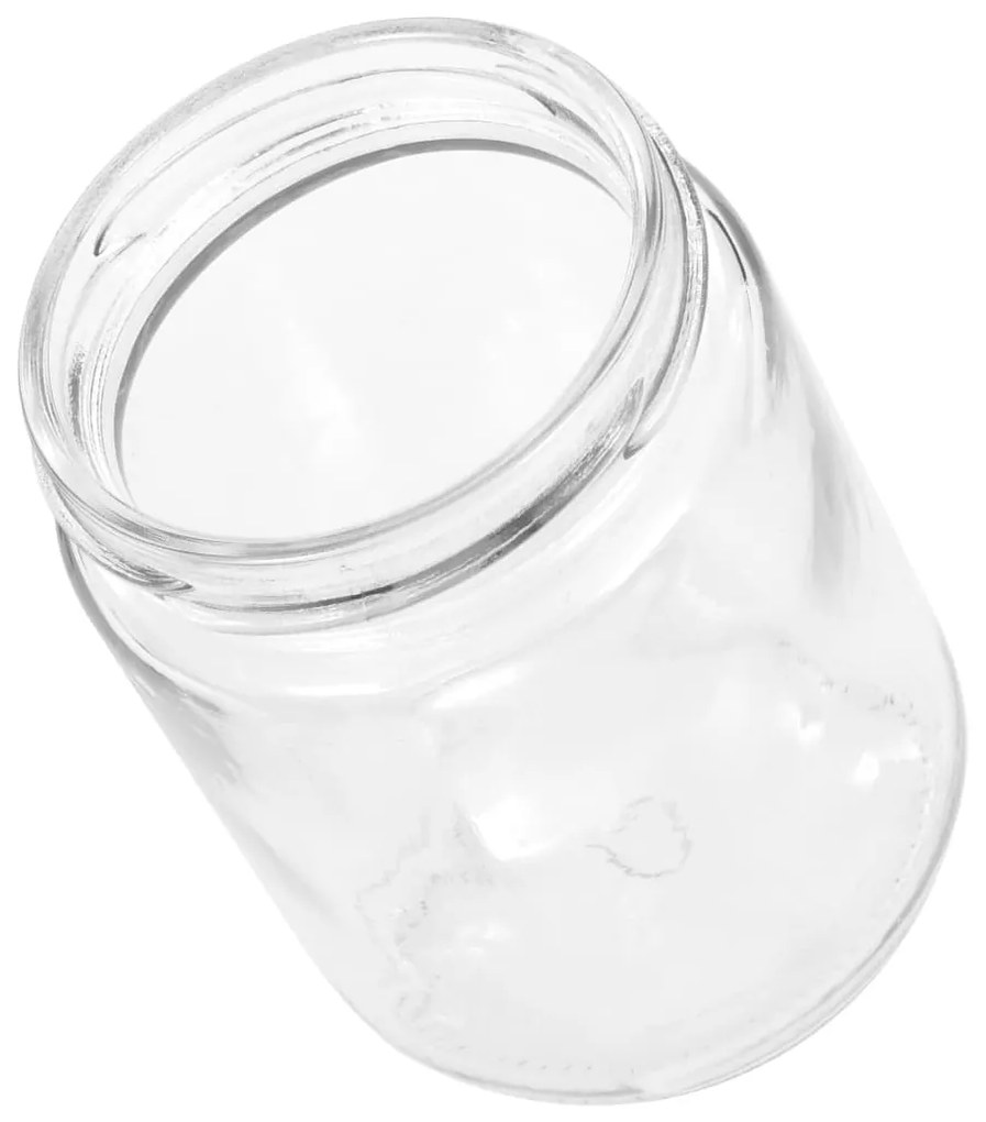 vidaXL Βάζα Μαρμελάδας 48 τεμ. 230 ml Γυάλινα με Χρυσά Καπάκια