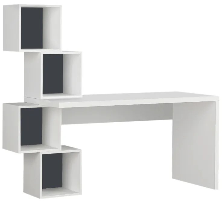 ΓΡΑΦΕΙΟ ΕΡΓΑΣΙΑΣ BALANCE MEGAPAP ΧΡΩΜΑ ΛΕΥΚΟ 153,5X60X140ΕΚ
