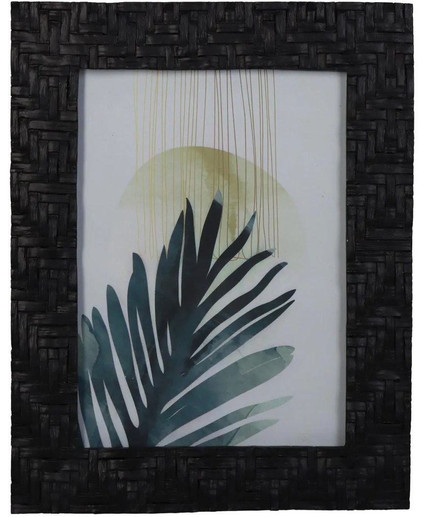 Κορνίζα ArteLibre Πλεκτή Μαύρο Polyresin 13x18cm-05155399