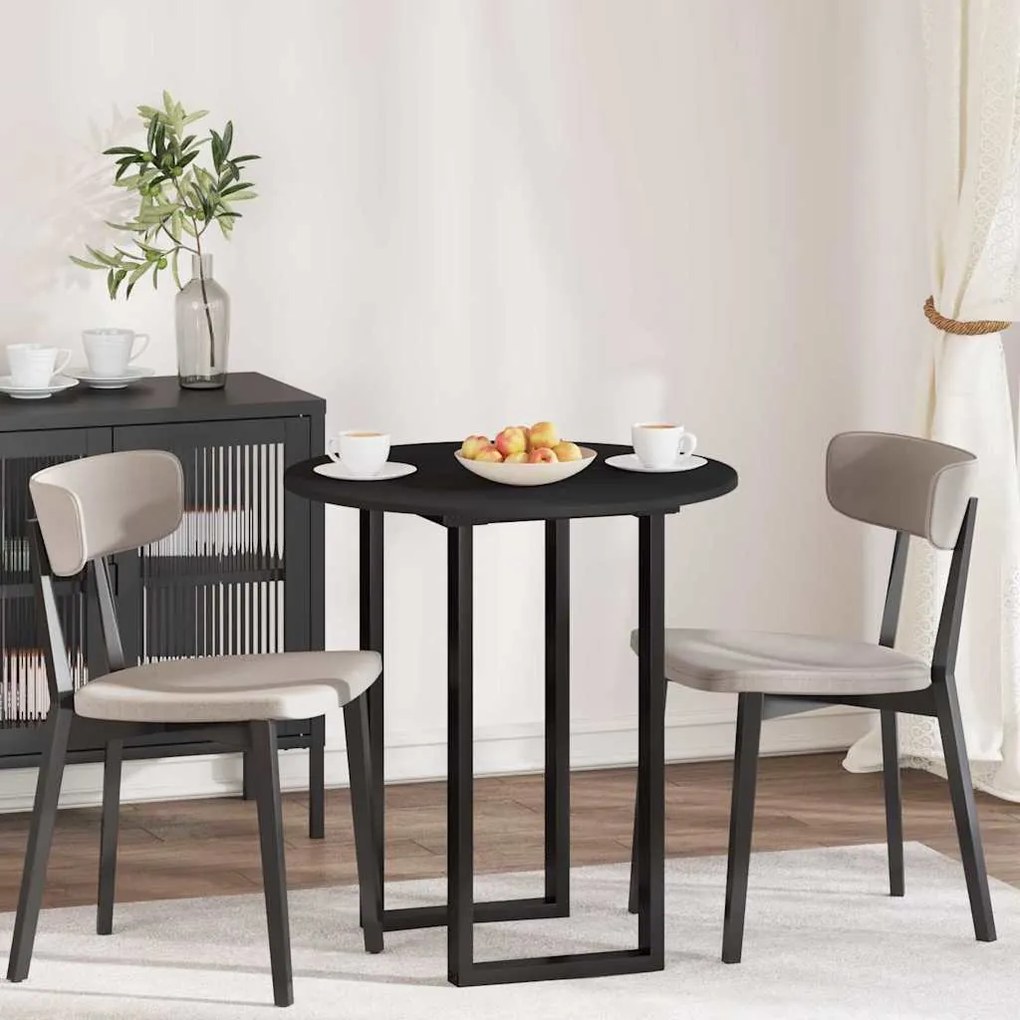 vidaXL Καπάκι τραπεζιού Μαύρο 70 x 70 x 1.5 cm Επεξεργασμένο ξύλο