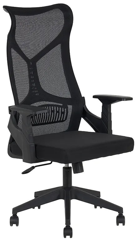 A9920 ΜΑΥΡO MESH ΠΟΛΥΘΡΟΝΑ ΓΡΑΦΕΙΟΥ ZITA PLUS 64X65X48-115/56-125εκ.