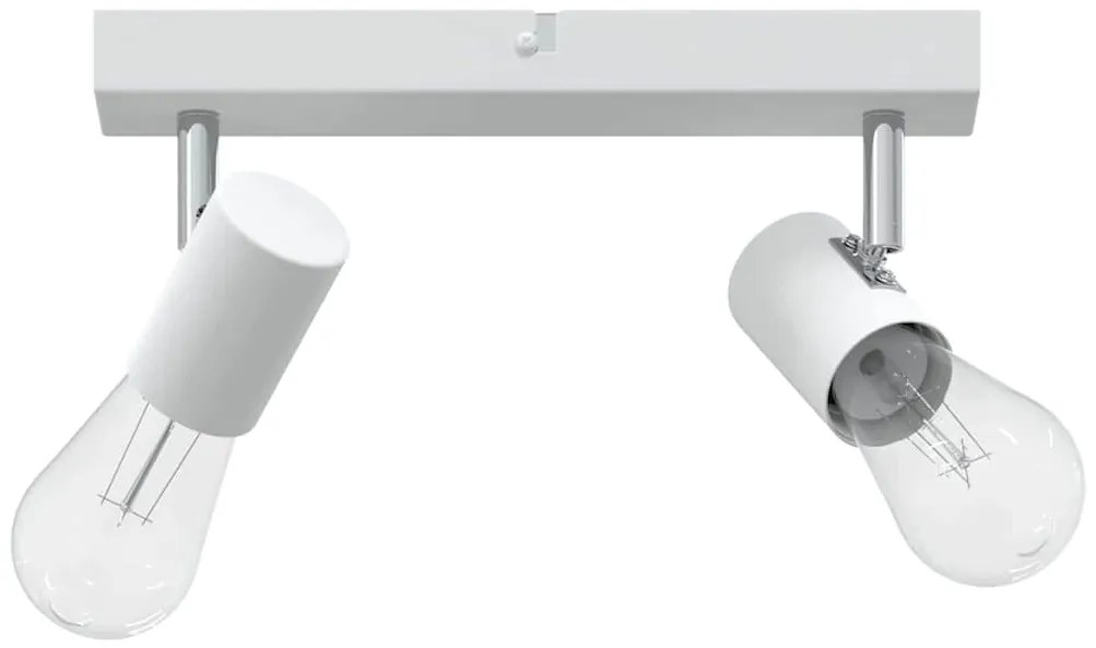 vidaXL Σποτ οροφής με προβολείς Λευκό 26 x 6,5 x 11,5 εκ Μέταλλο