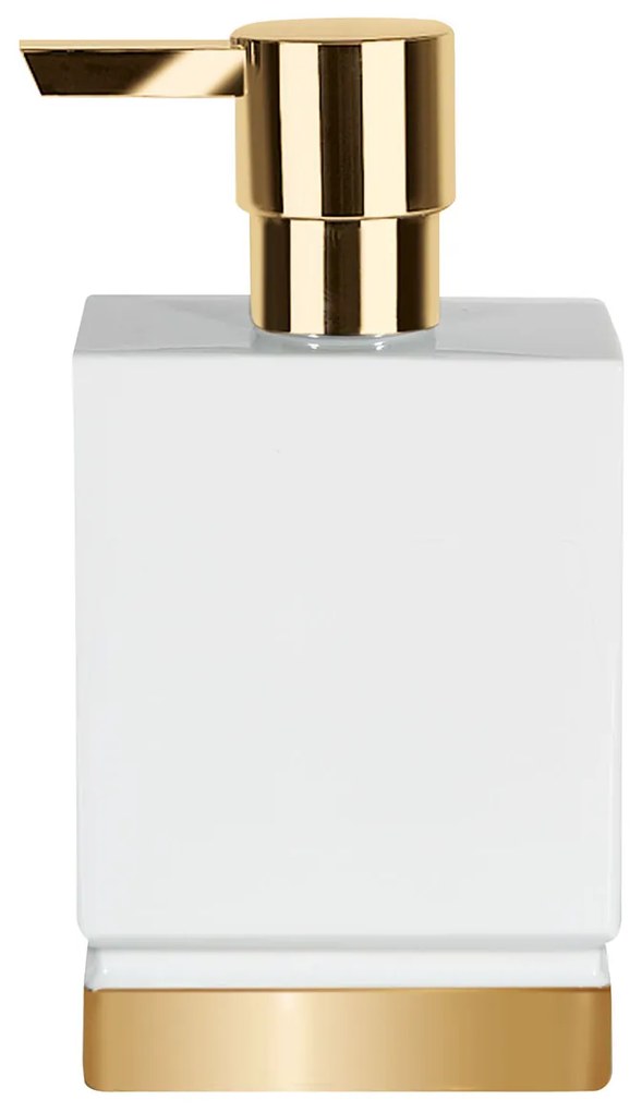 Δοχείο Κρεμοσάπουνου Spirella 03195.003 Roma White/Gold