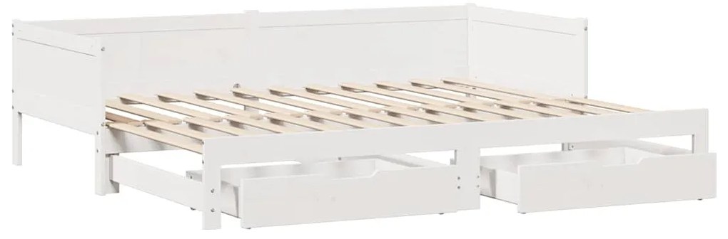 vidaXL Καναπές Κρεβάτι Συρόμενος Χωρίς Στρώμα 90x190 εκ. & Συρτάρια