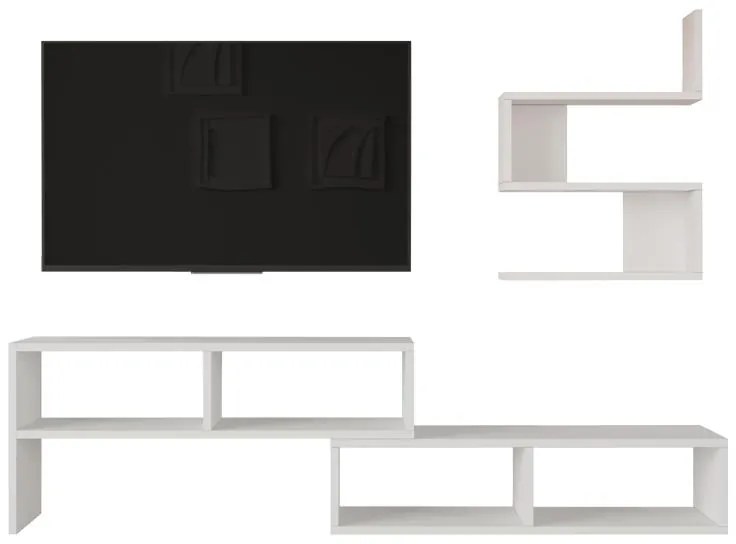 Σύνθετο Σαλονιού Kakomo σε Λευκό 170x29.5x43εκ. 170x29.5x43 εκ.