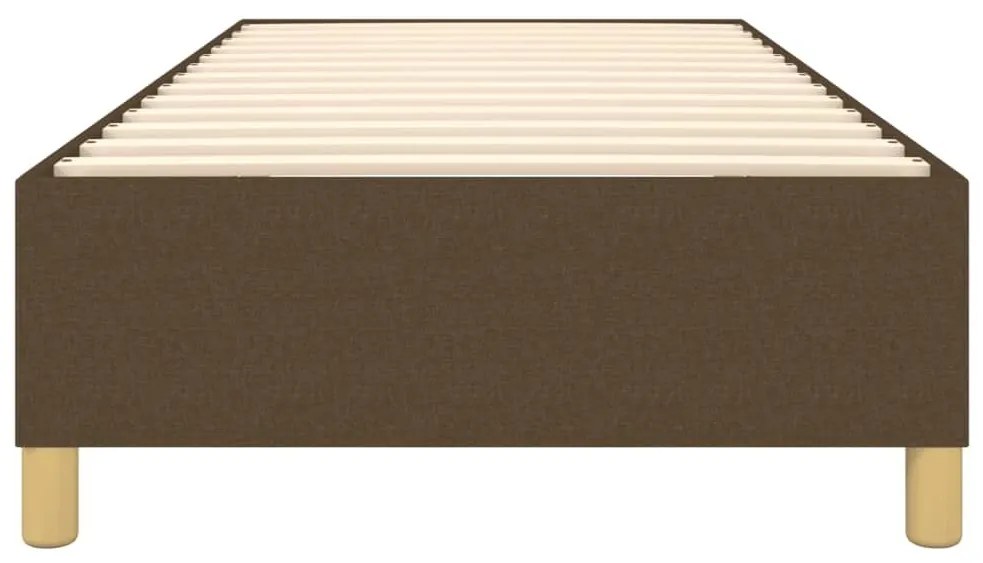 Πλαίσιο Κρεβατιού Boxspring Σκούρο Καφέ 100x200 εκ. Υφασμάτινο - Καφέ