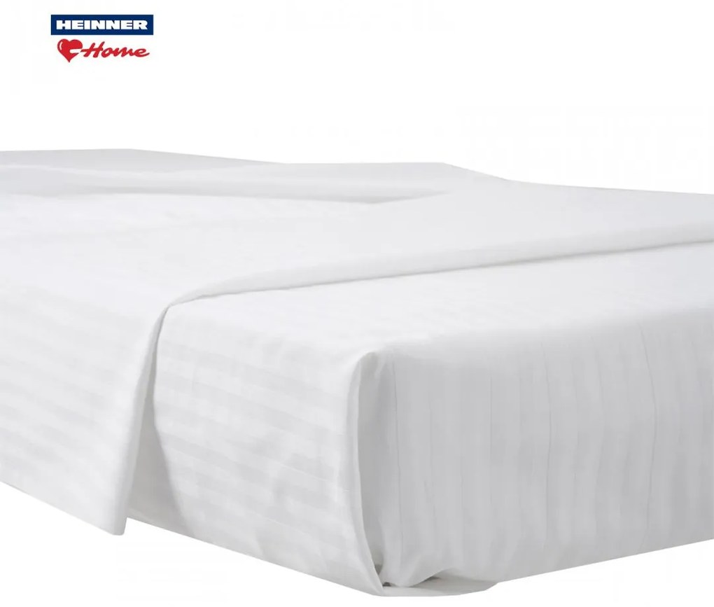 Heinner HRPL-SHEET-150 Σεντόνι Ξενοδοχείου Λευκό Μονό 150x260εκ. Βαμβακερό