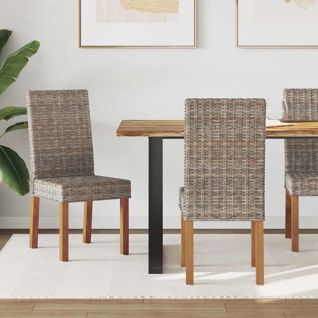 Καρέκλα τραπεζαρίας 2 pcs Γκρίζο Kubu 45 x 54 x 93 εκ