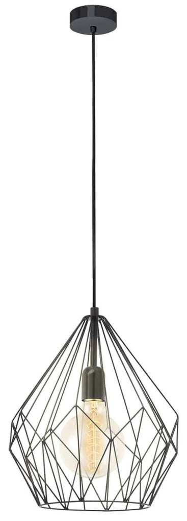 Φωτιστικό Οροφής Carlton 49257 Black Eglo Metal