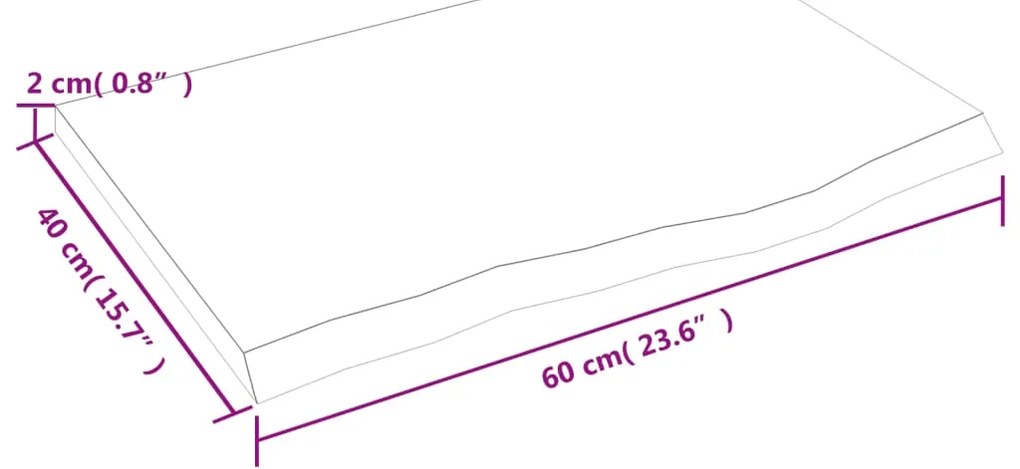 ΡΑΦΙ ΤΟΙΧΟΥ ΑΝΟΙΧΤΟ ΚΑΦΕ 60X40X2 ΕΚ. ΕΠΕΞΕΡΓ. ΜΑΣΙΦ ΞΥΛΟ ΔΡΥΟΣ 363647