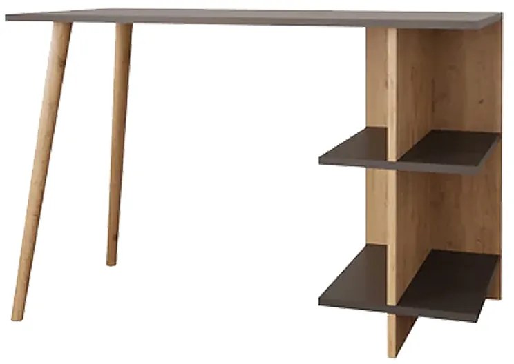 Intrahome Γραφείο εργασίας Volet Intrahome σε oak- ανθρακί απόχρωση 114x56x76εκ | SKU: INTRAPA-208111385
