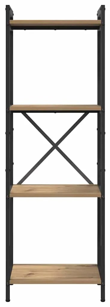 vidaXL Βιβλιοθήκη artisan δρυς 40 x 30 x 118 εκ Επεξεργασμένο ξύλο