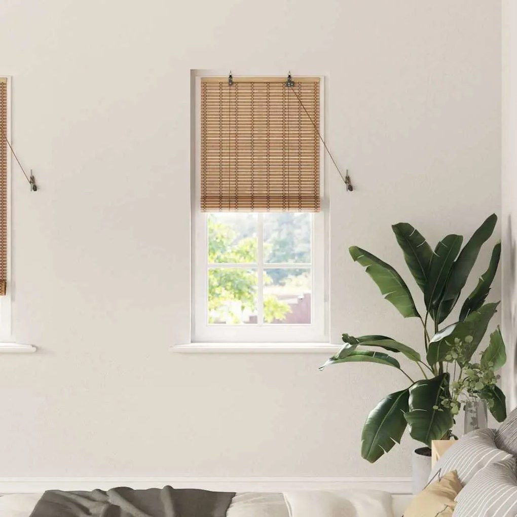 vidaXL Ρολά και Σκίες Παραθύρων Ανοιχτό καφέ 60 x 220 εκ. Μπαμπού