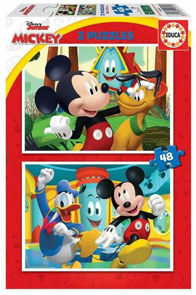 Παζλ Educa Mickey Mouse Fun House 2 x 48