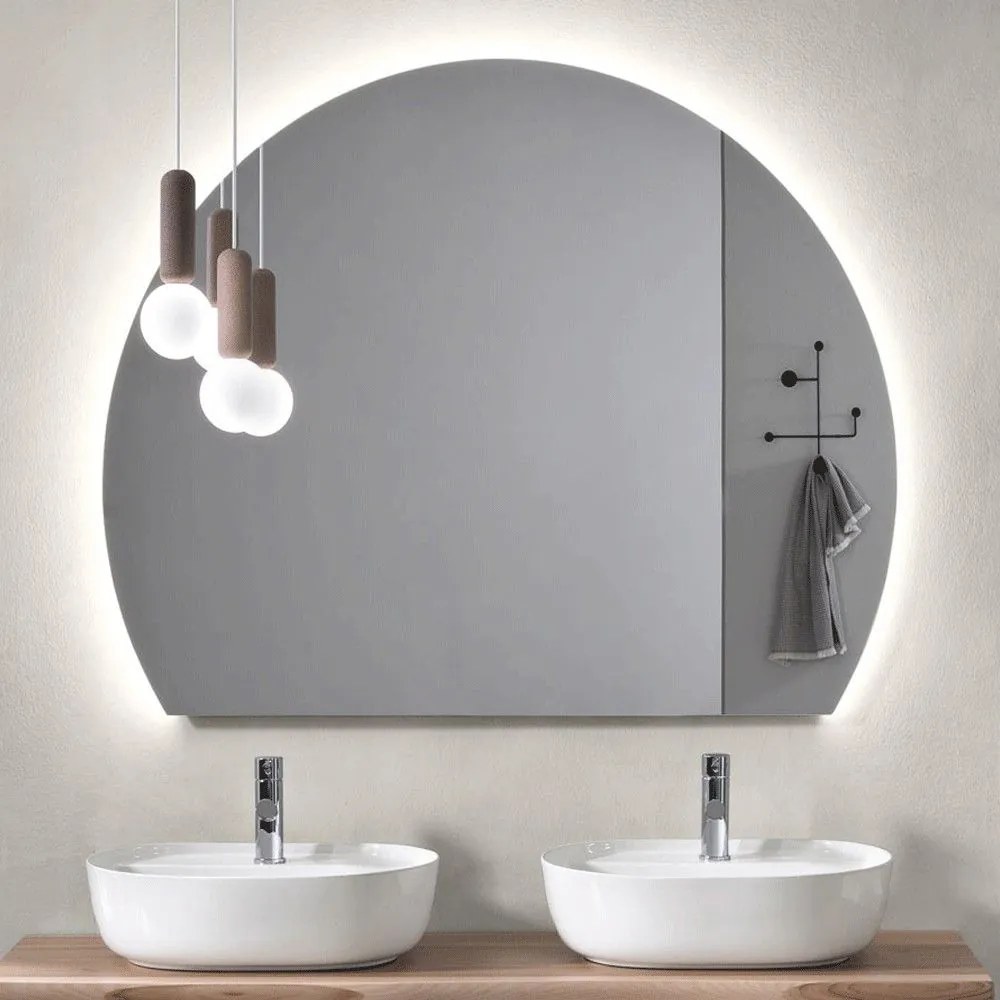 Καθρέπτης Τοίχου Kenya SP.KENYA120X93LED 120x93cm Led 5W 4000K Clear Bluelife Glass