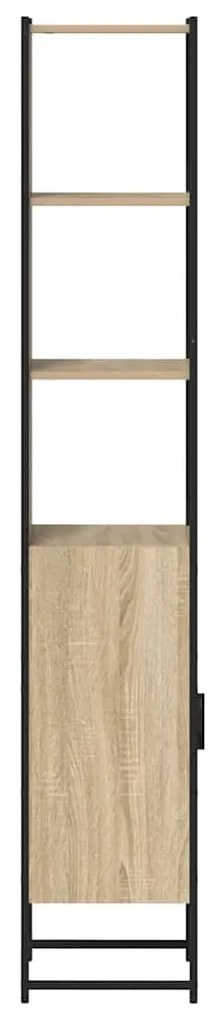 vidaXL Ντουλάπι Μπάνιου Σονόμα 33 x 33 x 185,5 εκ Επεξεργασμένο ξύλο